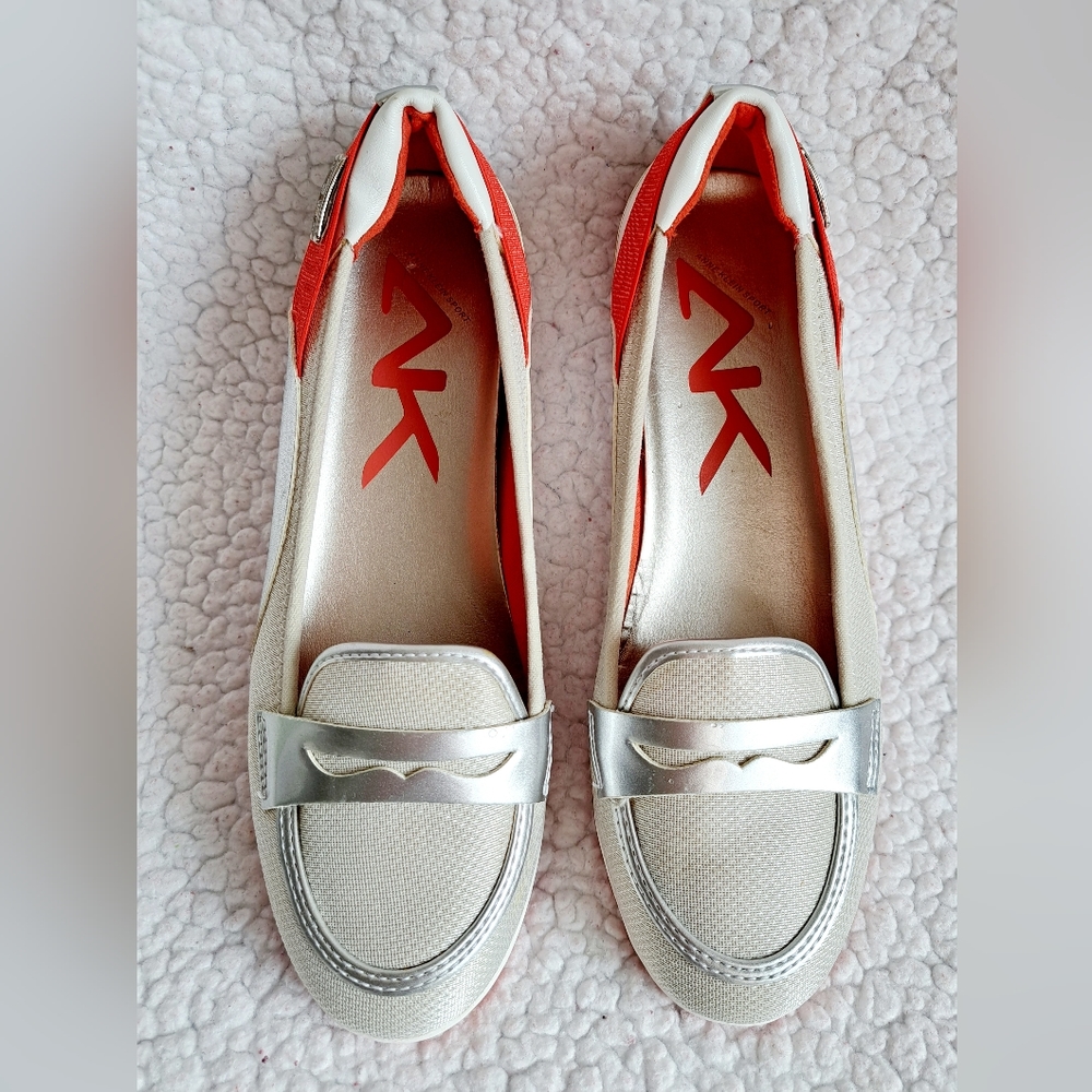 Women's Anne Klein Grey/ Orange Sport Shoe